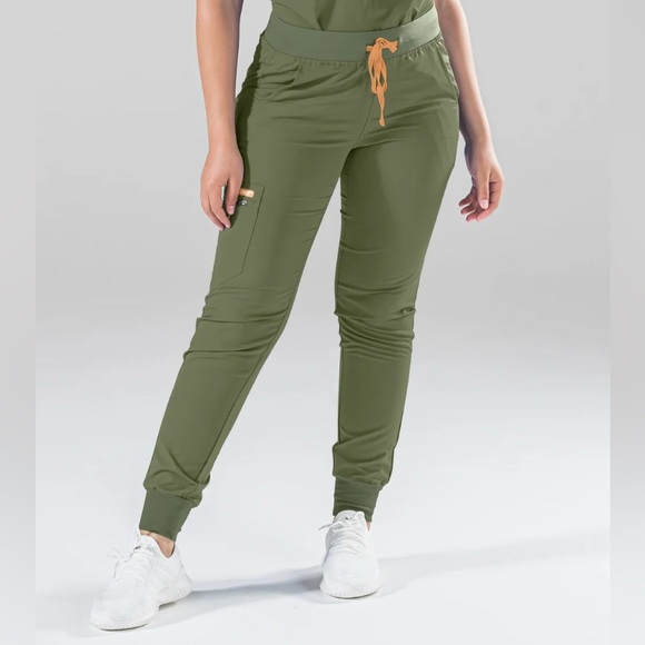 FIGS Forest Green Zamora Joggers Size Small - Picture 1 of 1